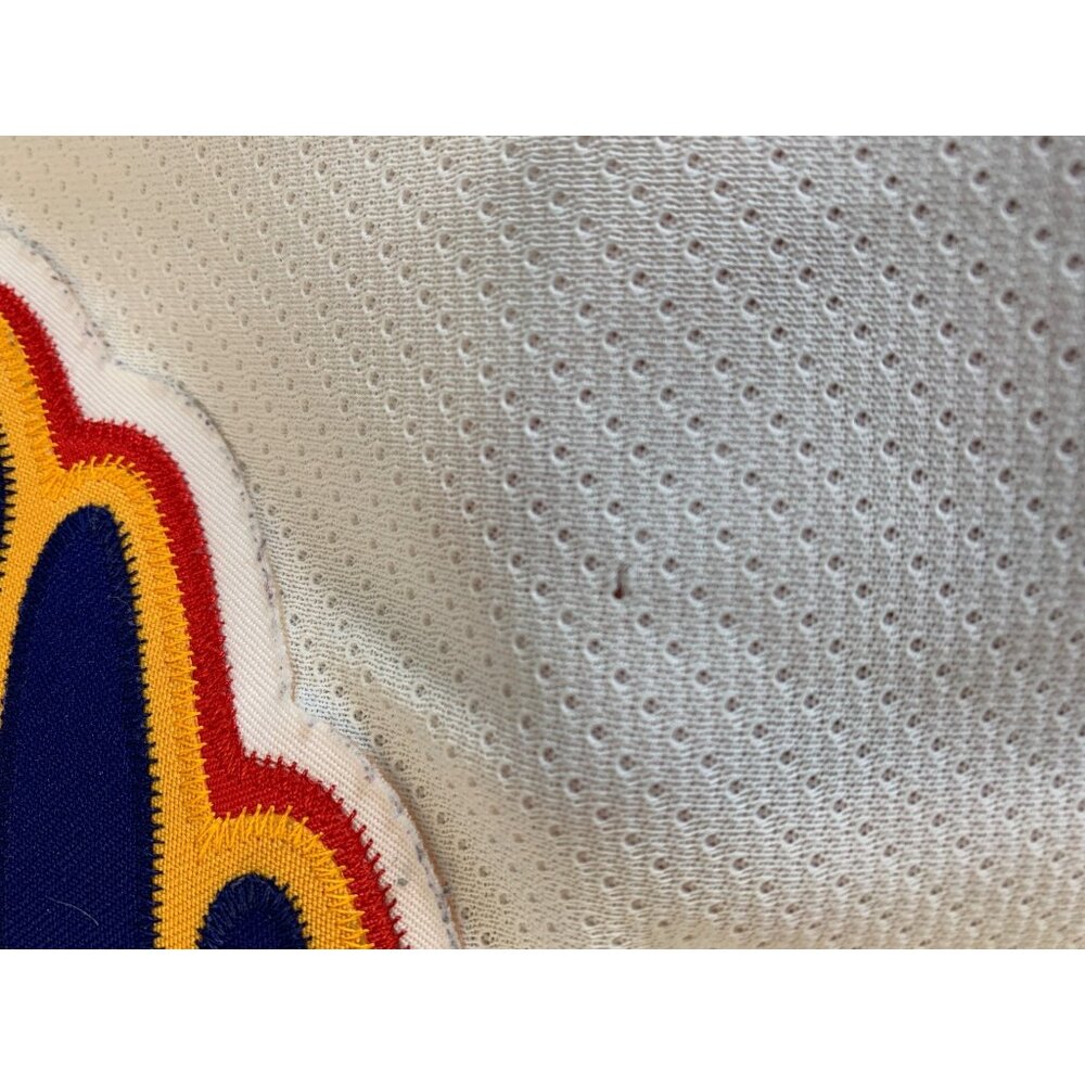 Vintage 90s CCM St. Louis Blues NHL Jersey XXL Air-Knit White Trumpet Canada - Picture 14 of 15